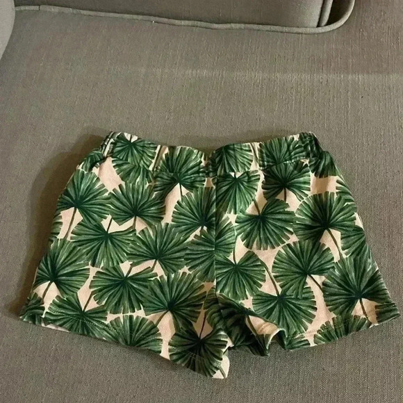 Janie and Jack tropical palm shorts girls size 4 - Picture 5 of 7